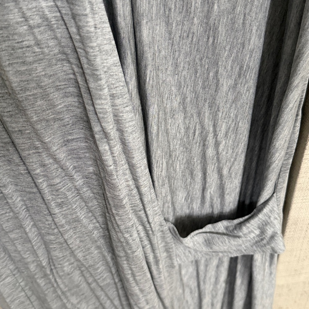 ACNE STUDIOS Natifa Tencel Gray Draped Dress - Picture 4 of 5